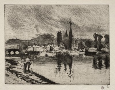 Ansicht von Rouen von Camille Pissarro