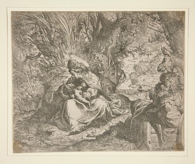 Ruhe auf der Flucht nach Ägypten von Camillo Procaccini