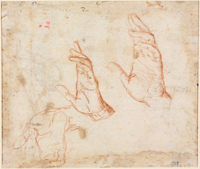 Handstudie (verso) von Camillo Procaccini