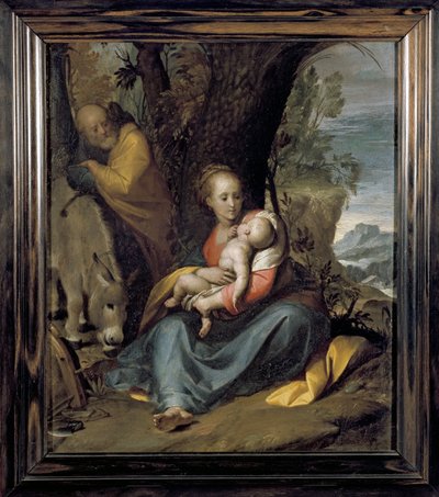 Die Rast auf der Flucht nach Ägypten von Camillo Procaccini