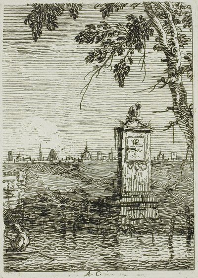 Das kleine Monument, aus Vedute von Canaletto