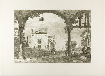 Der Portikus mit der Laterne, aus Vedute von Canaletto