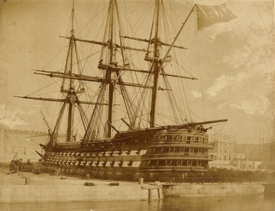 H.M.S. Duke of Wellington von Capt. Linnaeus Tripe