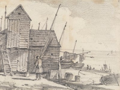 Strand von Hastings, 7. Oktober 1820 von Capt. Thomas Hastings