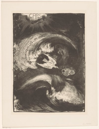Taube im Sturm von Carel Adolph Lion Cachet