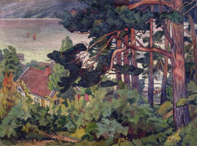 Herbst am Kristiana-Fjord von Carl Edvard Diriks