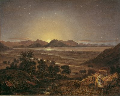 Marathon bei Mondbeleuchtung von Carl Agricola