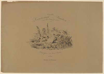 Sechs Landschaftsstudien nach der Natur von Carl August Lebschee