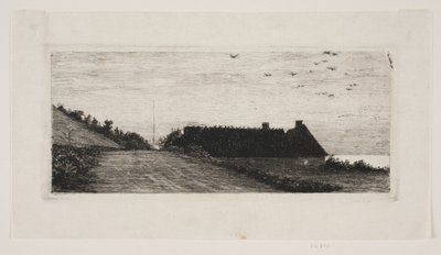 Häuser am Strand. Sommernacht von Carl Bloch