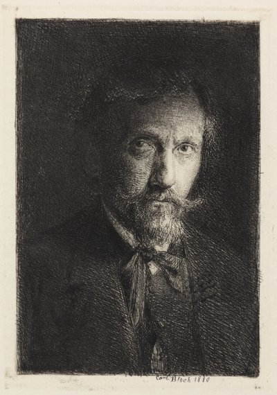 Selbstporträt von Carl Bloch