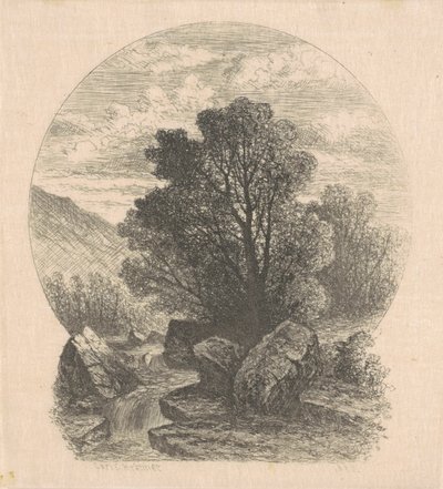 Kleiner Wasserfall von Carl C. Brenner
