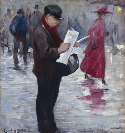 Zeitungsverkäufer von Carl Doernberger