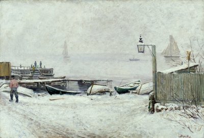 Dezembertag in Drøbak von Carl Edvard Diriks