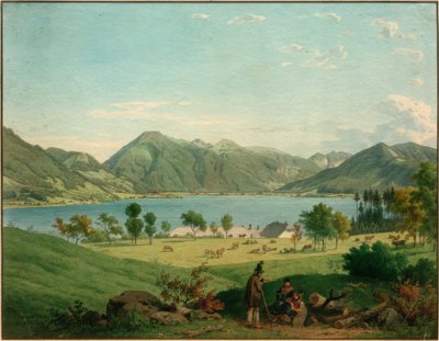 Der Tegernsee bei Kaltenbrunn von Carl Friedrich Heinzmann