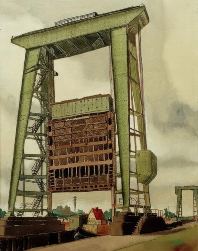 Schleuse, Friedrichsfeld von Carl Grossberg