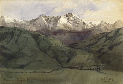 Bayerische Alpen, 1852 von Carl Haag