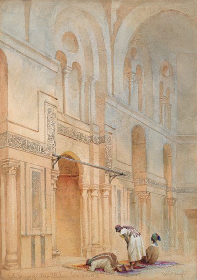 In der Moschee von Sultan Allahoon, Kairo von Carl Haag