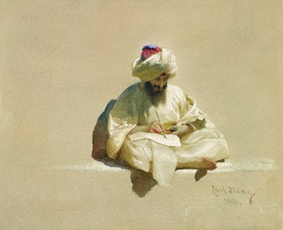 Der Briefschreiber, 1891 von Carl Haag