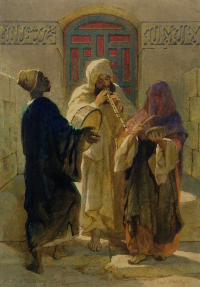 Die Straßenmusiker von Kairo von Carl Haag