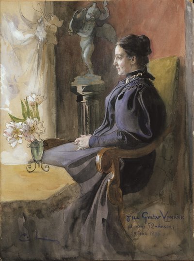Eva Upmark, 1896 von Carl Larsson