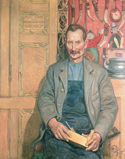 Hans Arnbom, der Zimmermann von Carl Larsson