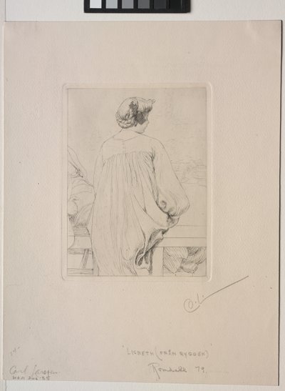 Lisbeth von hinten gesehen von Carl Larsson