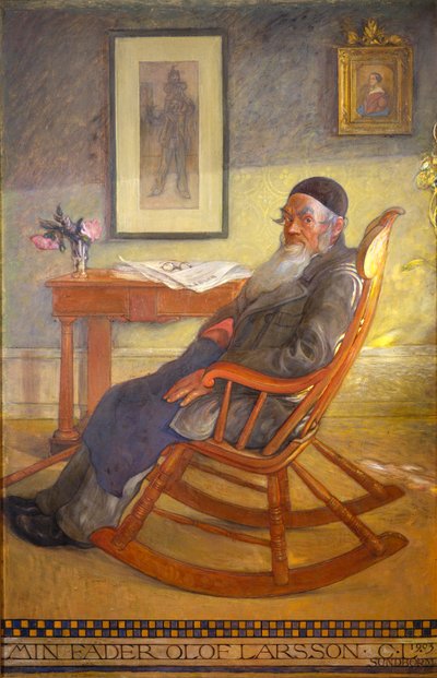 Porträt des Vaters des Künstlers von Carl Larsson