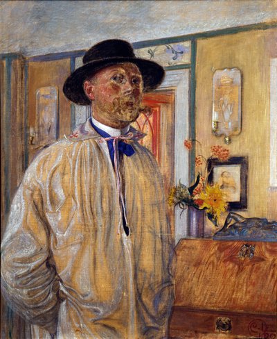 Selbstporträt von Carl Larsson