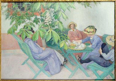 Unter dem Kastanienbaum, 1912 von Carl Larsson