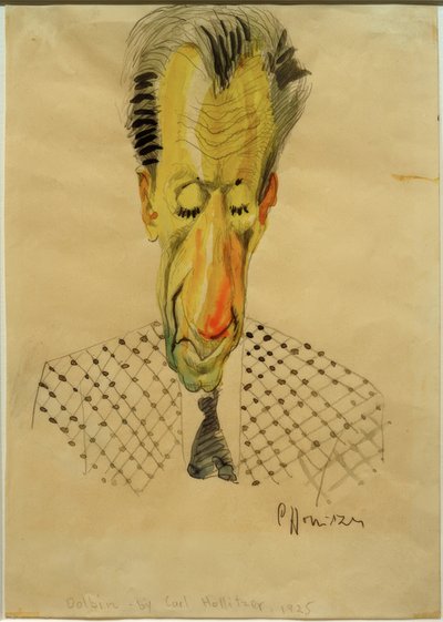 Karikatur von C.-F. Hollitzer, 1925 von Carl Leopold Hollitzer