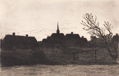 Hornbæk Kirche, Sommerabend von Carl Locher