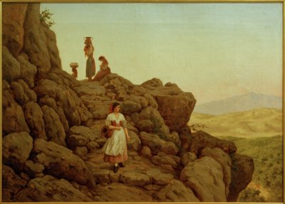 Felsenlandschaft bei Rocca di Papa von Carl Ludwig Jessen