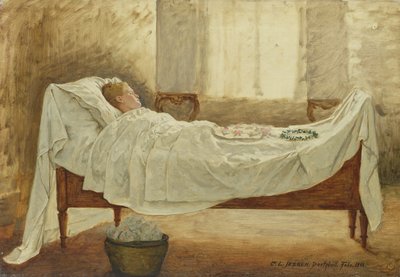 Sterbebett von Carl Ludwig Jessen