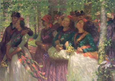 Waldspaziergang von Carl Ludwig Noah Bantzer