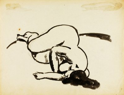 Weiblicher Akt im Liegen von Carl Newman