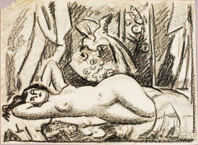 Liegender weiblicher Akt von Carl Newman