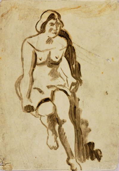 Sitzende Frau von Carl Newman