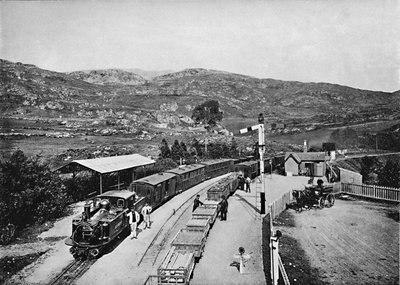 Ffestiniog Railway: Tan-Y-Bwlch Station, ca. 1896 von Carl Norman