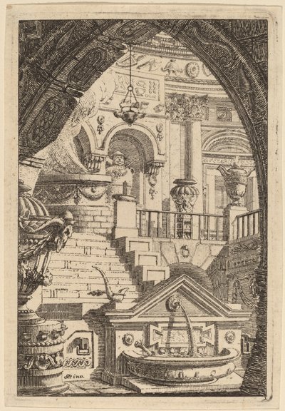 Fantasie eines antiken Tempels von Carl Schütz