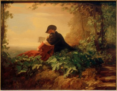 Die Nachhilfestunde von Carl Spitzweg