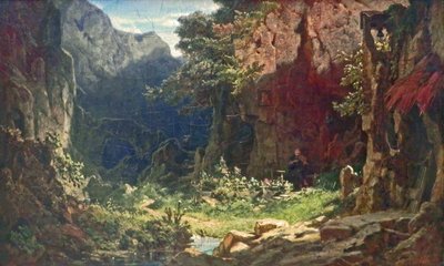 Ein Einsiedler von Carl Spitzweg