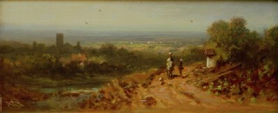 Landschaft mit Reiter von Carl Spitzweg