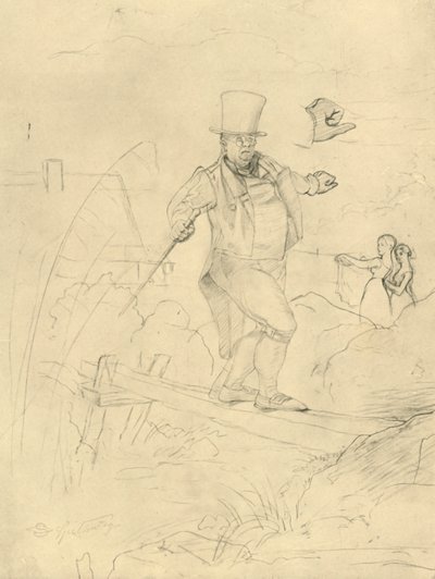 Schwierige Passage, Mitte-Ende des 19. Jahrhunderts, um 1924 von Carl Spitzweg