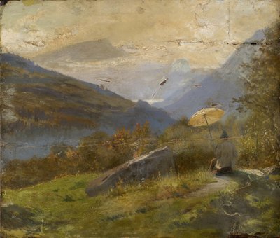 Der Maler, ca. 1860 von Carl Spitzweg