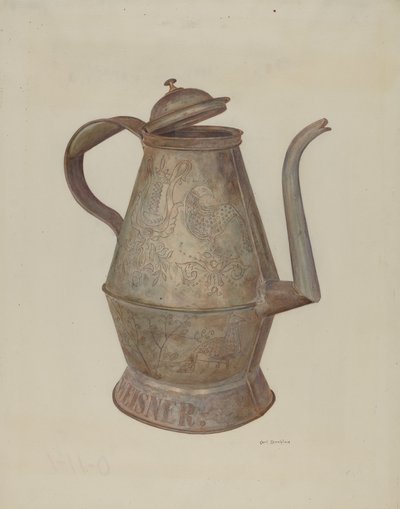 Pa. Deutscher Kaffeekanne von Carl Strehlau