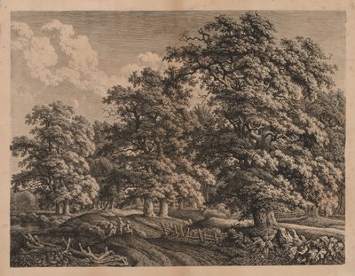 Landschaft und drei Figuren von Carl Wilhelm Kolbe I