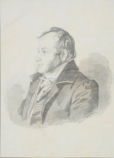 Porträt von E.E. Jungcurt, 1830er von Carl von Hampeln