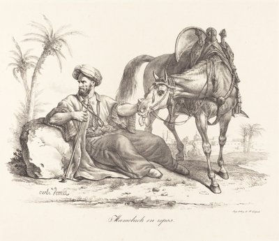 Ein Mameluck ruht von Carle Vernet