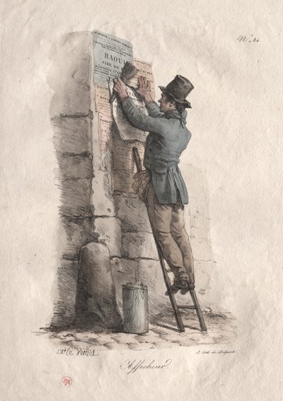 Plakatkleber von Carle Vernet
