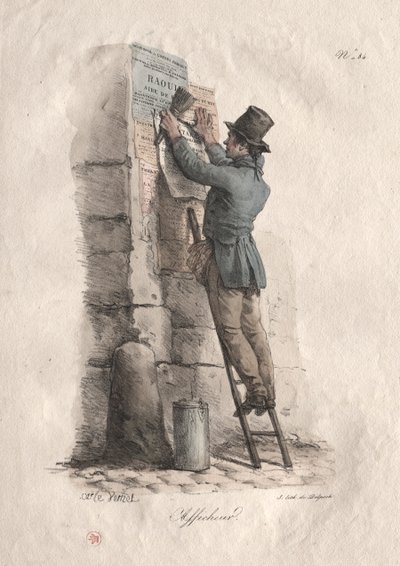 Plakatkleber von Carle Vernet